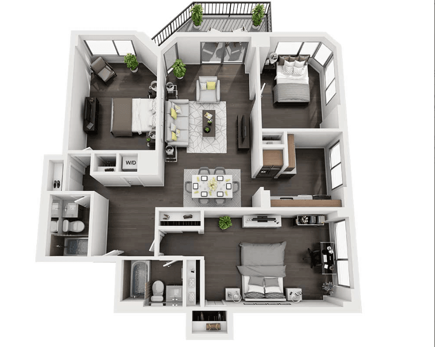 The Penthouse — 3 Bedroom Penthouse